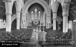 St Mary's Church Interior 1934, Liss