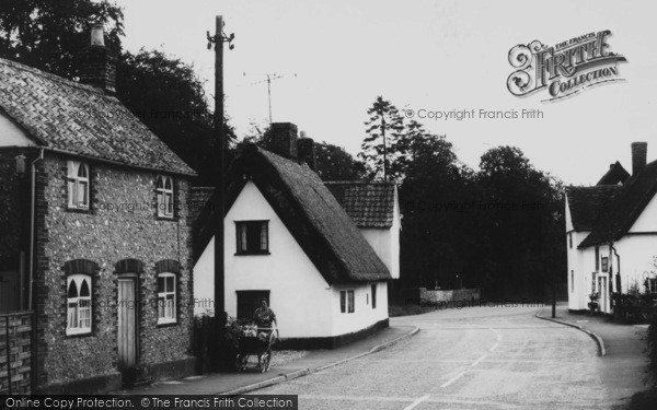 Photo of Little Abington, A Pram In Church Lane c.1960