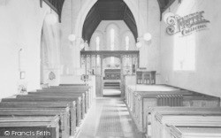 St Mary's Church Interior c.1960, Little Abington
