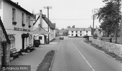 The Crown Inn And Village c.1960, Little Abington