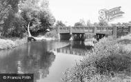 The River Chelmer And Bridge c.1960, Little Baddow