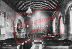 All Saints Church, Interior 1906, Little Bookham