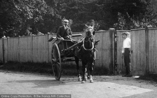 Photo of Little Bookham, Horse And Trap 1904