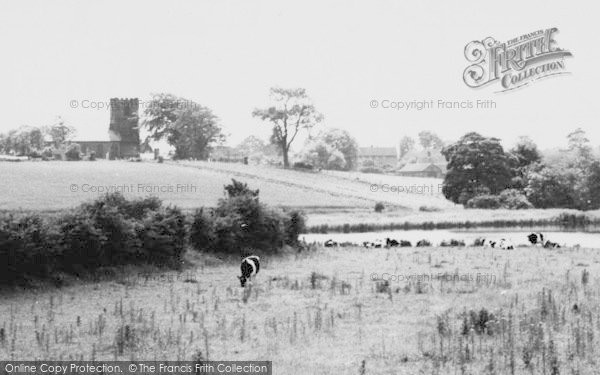 Photo of Little Budworth, Church And Pool c.1960
