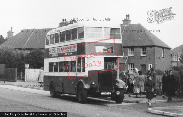 Photo of Little Common, The Bus Stop c.1955