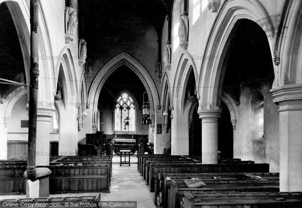 Photo of Little Dalby, Church Nave c.1955