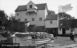 Boat Leaving The Mill c.1955, Little Hallingbury