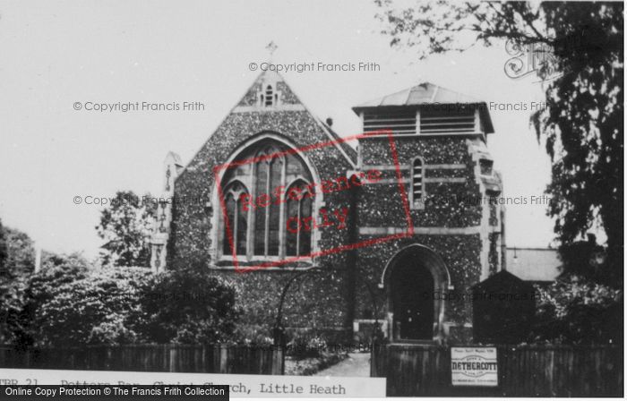 Photo of Little Heath, Christ Church c.1955