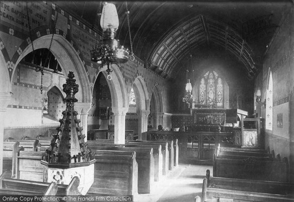 Photo of Little Petherick, Church Interior 1895