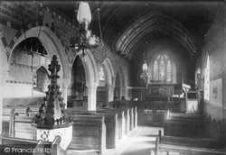 Church Interior 1895, Little Petherick