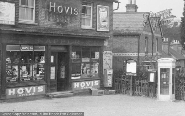 Photo of Little Sandhurst, Village Shop And Telephone Box 1939