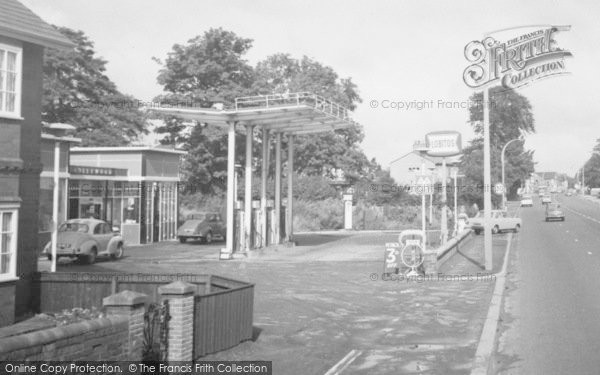 Photo of Little Sutton, Chester Road, Filling Station 1966
