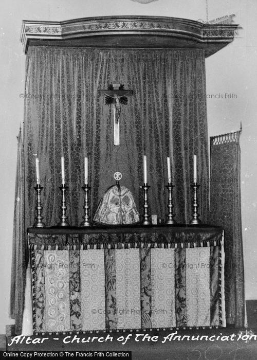 Photo of Little Walsingham, Altar, Church Of The Annunciation c.1955