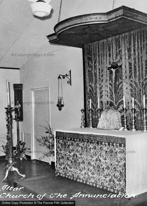 Photo of Little Walsingham, Altar, Church Of The Annunciation c.1955