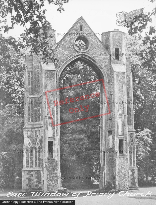 Photo of Little Walsingham, East Window Of Priory Church c.1955