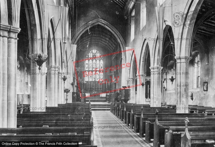 Photo of Little Walsingham, Parish Church Of St Mary, Interior 1922