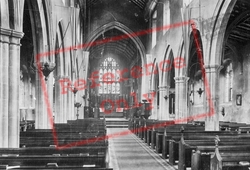 Parish Church Of St Mary, Interior 1922, Little Walsingham