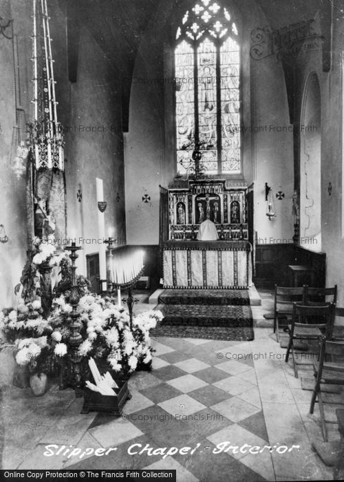 Photo of Little Walsingham, Slipper Chapel Interior c.1955
