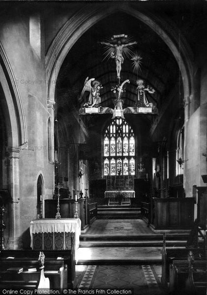 Photo of Little Walsingham, St Mary's Church, Interior 1929