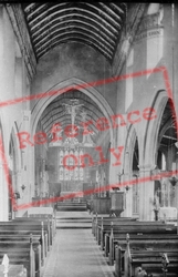 St Mary's Church, Interior 1929, Little Walsingham