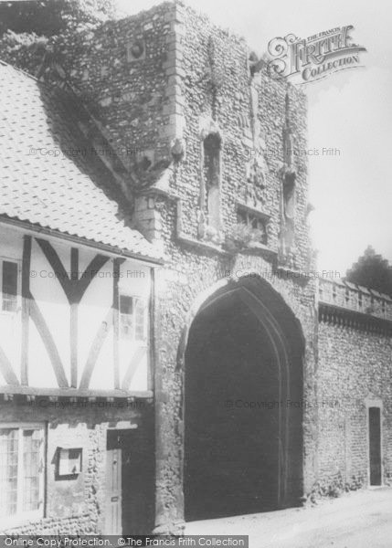 Photo of Little Walsingham, The Priory Gateway c.1965