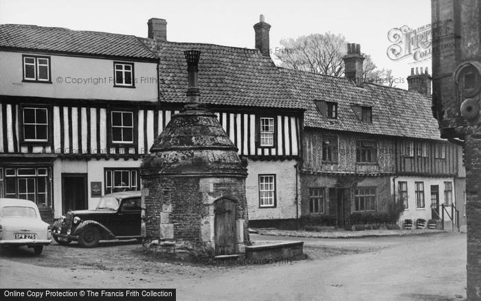 Photo of Little Walsingham, The Town Pump, Common Place c.1955