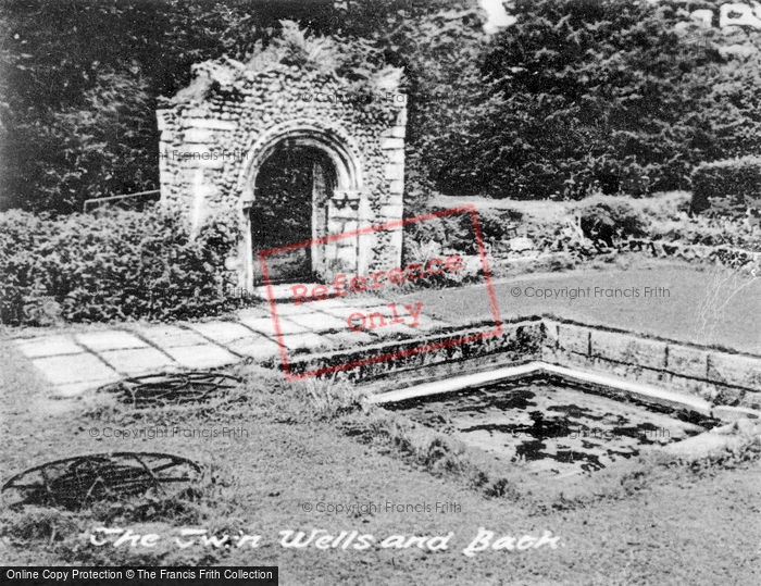 Photo of Little Walsingham, The Twin Wells And Bath c.1955