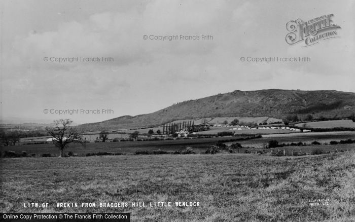 Photo of Little Wenlock, Wrekin From Braggers Hill c.1955