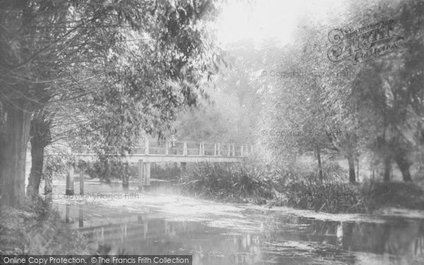 Photo of Little Wittenham, Day's Lock, Backwater 1890