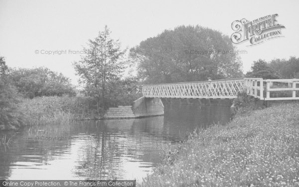 Photo of Little Wittenham, River Thame Entering The Thames c.1955