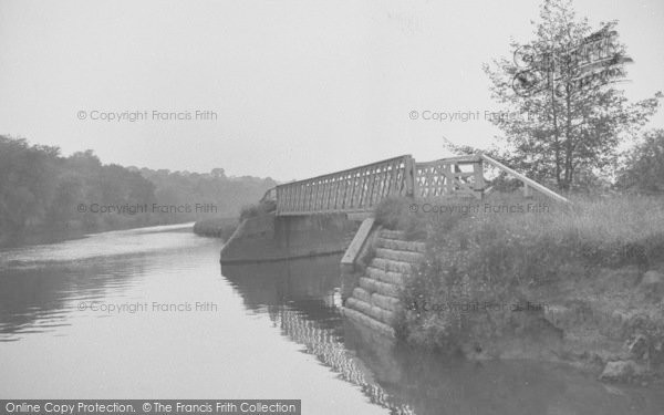 Photo of Little Wittenham, River Thame Entering The Thames c.1955