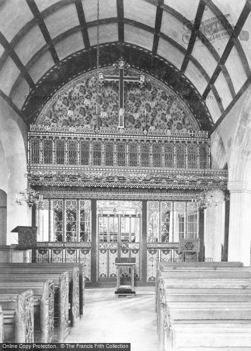 Photo of Littleham, Church Interior 1907