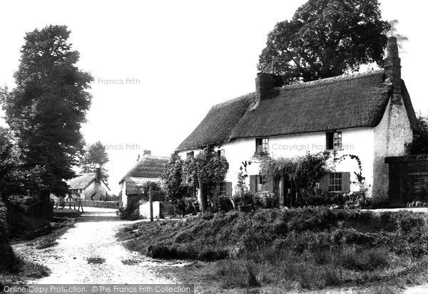 Photo of Littleham, Cottages 1890