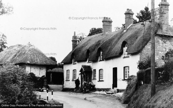 Photo of Littleham, Thatched Cottages c.1960