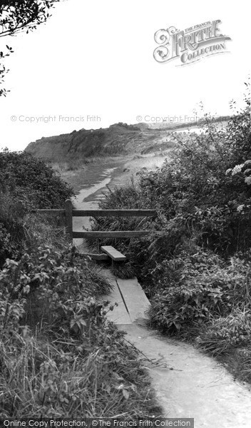 Photo of Littleham, The Cliff Path c.1955