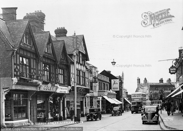 Photo of Littlehampton, Surrey Street 1955