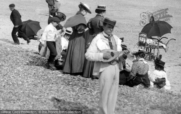 Photo of Littlehampton, The Mandolin Player 1898