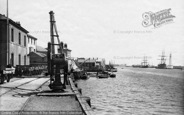 Photo of Littlehampton, The Wharf 1890
