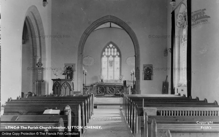 Photo of Litton Cheney, Parish Church Interior c.1955