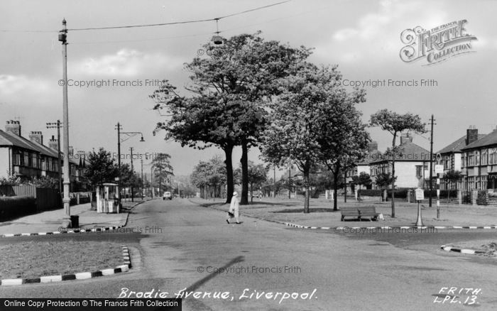 Photo of Liverpool, Brodie Avenue c.1955