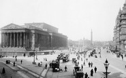 Liverpool, Lime Street and St George's Hall and Plateau 1890