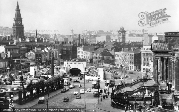 Photo of Liverpool, Mersey (Queensway) Tunnel, From Wellington Column c.1960