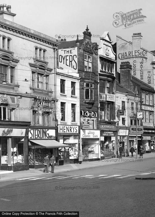 Photo of Liverpool, Shops On Ranelagh Street c.1950