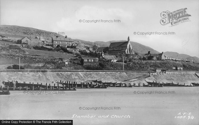 Photo of Llanaber, And Church c.1955