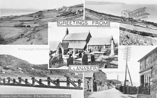 Photo of Llanaber, Composite c.1955