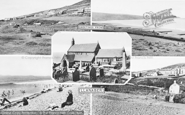 Photo of Llanaber, Composite c.1955
