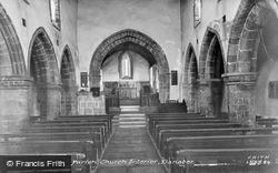 Parish Church Interior c.1955, Llanaber