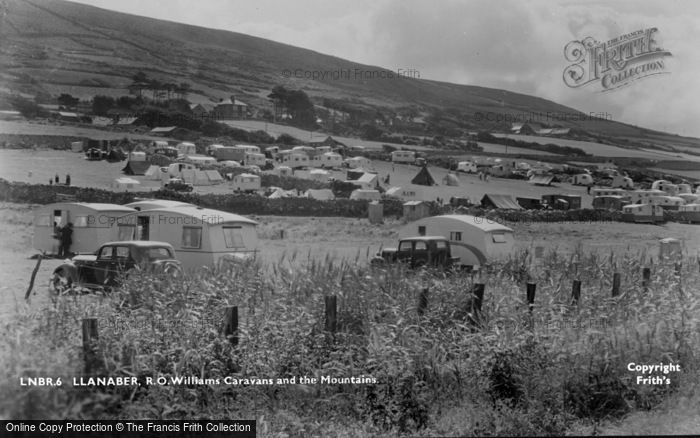 Photo of Llanaber, R.O.Williams Caravans And The Mountains c.1950