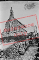 The Church From The West 1889, Llanaber