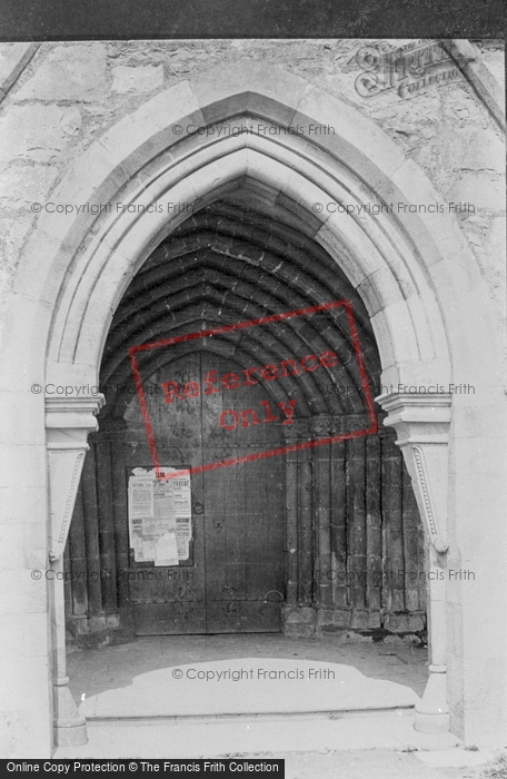 Photo of Llanaber, The Church Porch 1889